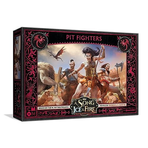 A Song of Ice and Fire Tabletop Miniatures Game Pit Fighters Unit Box - Add Fearless Warriors to Your Battles! Strategiespiel für Erwachsene, ab 14 Jahren, 2+ Spieler, 45-60 Minuten Spielzeit, von CMON