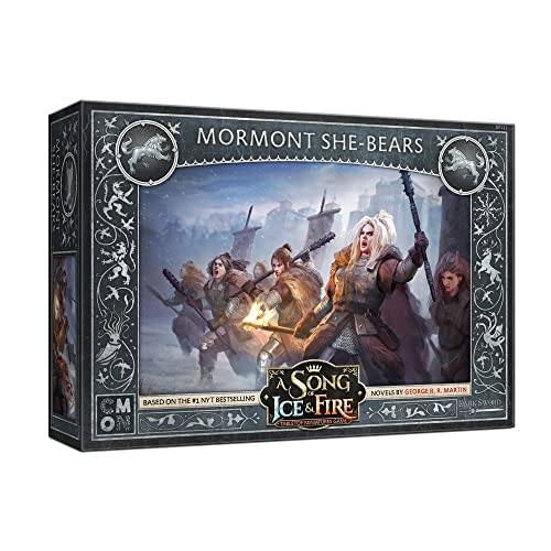 CMON A Song of Ice and Fire Table Top Miniatures Game - Mormont She-Bears, Miniature War Game, Ages 14 and up, 2 or More Players, Average Playtime 45-60 Minutes, Made, SIF11 Various,CMNSIF111 von CMON