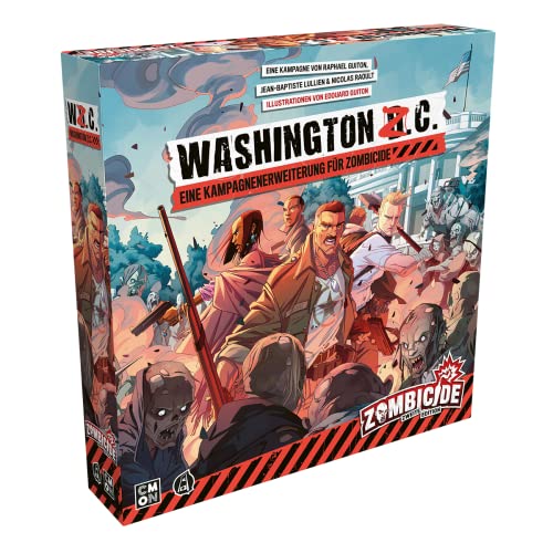 CMON | Zombicide 2. Edition – Washington Z.C. | Erweiterung | Kennerspiel | Dungeon Crawler | 1-6 Spieler | Ab 14+ Jahren | 60+ Minuten | Deutsch von CMON