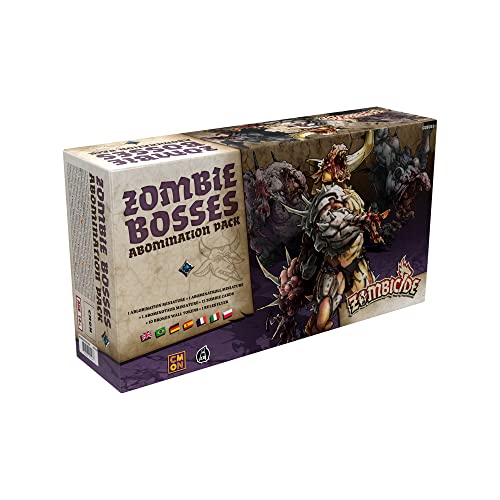 CMON, Zombicide: Black Plague – Zombie Bosses, Erweiterung, Kennerspiel, Dungeon Crawler, 1-6 Spieler, Ab 14+ Jahren, 60 Minuten, Deutsch, Mehrsprachig von Asmodee