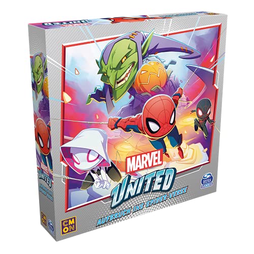 CMON, Marvel United – Aufbruch ins Spider-Verse, Erweiterung, Familienspiel, Brettspiel, 1-4 Spieler, Ab 10+ Jahren, 40+ Minuten, Deutsch von CMON