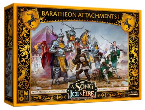 CMON Baratheon Attachments #1: A Song of Ice and Fire - Tabletop Game - Game of Thrones - Miniaturenkriegsspiel - Haus Baratheon - Gold - Mittelalter - Unisex - 14+ Jahre - 180+ Monate - 168 Monate CMON Baratheon Attachments #1: A Song of Ice and Fire - Tabletop Game - Game of Thrones - Miniaturenkriegsspiel - Haus Baratheon - Gold - Mittelalter - Unisex - 14+ Jahre - 180+ Monate - 168 Monate von CMON