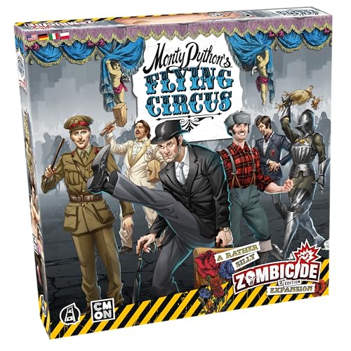 CMON, Zombicide 2. Edition – Monty Python's Flying Circus, Miniaturen-Erweiterung, Kennerspiel, Dungeon Crawler, 1-6 Spieler, Ab 14+ Jahren, 60 Minuten, Deutsch, Mehrsprachig von CMON