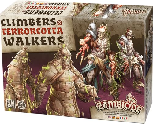 CMON, Zombicide: White Death – Climbers & Terrorcotta Walkers, Erweiterung, Kennerspiel, Dungeon Crawler, 1-6 Spieler, Ab 14+ Jahren, 60 Minuten, Deutsch, Mehrsprachig von CMON
