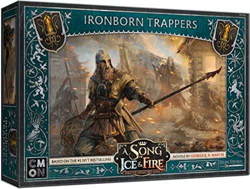 CMON A Song of Ice and Fire Tisch-Miniaturen-Spiel Ironborn Trappers Unit Box,Strategiespiel für Jugendliche und Erwachsene,ab 14 Jahren,durchschnittliche Spielzeit 45–60 Minuten,hergestellt von CMON