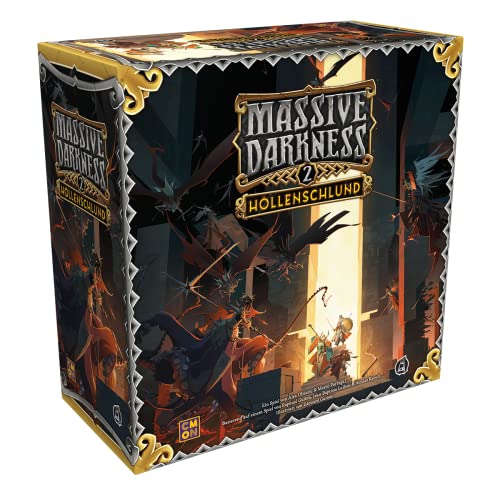 CMON, Massive Darkness 2 – Höllenschlund, Grundspiel, Kennerspiel, Dungeon Crawler, 1-6 Spieler, Ab 14+ Jahren, 120 Minuten, Deutsch von CMON