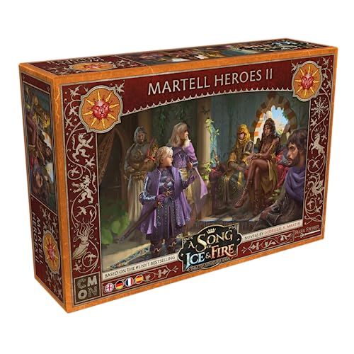 CMON | A Song of Ice & Fire – Helden von Haus Martell II | Erweiterung | Tabletop | 2 Spieler | Ab 14+ Jahren | 45-60 Minuten | Deutsch | Mehrsprachig von CMON