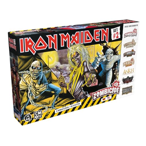 CMON, Iron Maiden Character Pack 2, Miniaturen-Erweiterung, Kennerspiel, Dungeon Crawler, 1-6 Spieler, Ab 14+ Jahren, 60 Minuten, Deutsch, Mehrsprachig, Mehrfarbig, Bunt von CMON