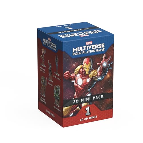 CMON Marvel Multiverse: 2D - Mini Pack 1 | Rollenspiel-Zubehör | ab 14 Jahren | 2-4 Spieler von CMON