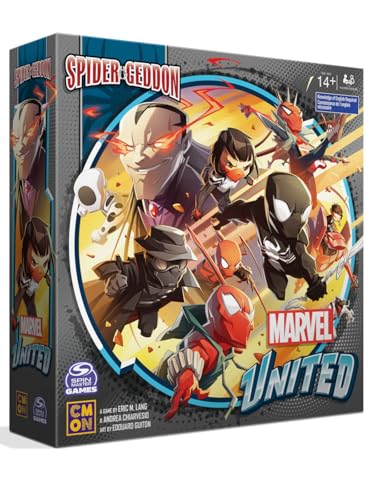 CMON Marvel United: Spider-Geddon, Miniatur-Brettspiel, ab 14 Jahren, für 1–5 Spieler, über 45 Minuten Spieldauer CMON Marvel United: Spider-Geddon, Miniatur-Brettspiel, ab 14 Jahren, für 1–5 Spieler, über 45 Minuten Spieldauer von CMON