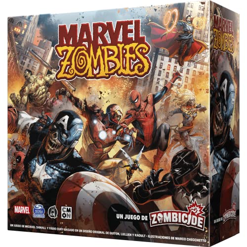 CMON Marvel Zombies | Sei EIN zombisierter Held in der Zombie-Apokalypse, kooperatives Strategiespiel, ab 14 Jahren, für 1 bis 6 Spieler, 60 Minuten pro Spiel - Spanische Sprache von CMON