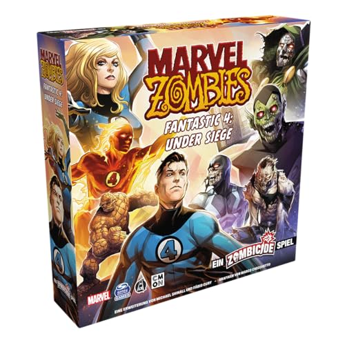 CMON | Marvel Zombies: Fantastic 4 Under Siege – Ein Zombicide Spiel | Erweiterung | Kennerspiel | Dungeon Crawler | 1-6 Spieler | Ab 14+ Jahren | 60 Minuten | Deutsch von CMON