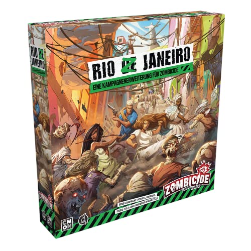 CMON, Zombicide 2. Edition – Rio Z Janeiro, Erweiterung, Kennerspiel, Dungeon Crawler, 1-6 Spieler, Ab 14+ Jahren, 60 Minuten, Deutsch von CMON