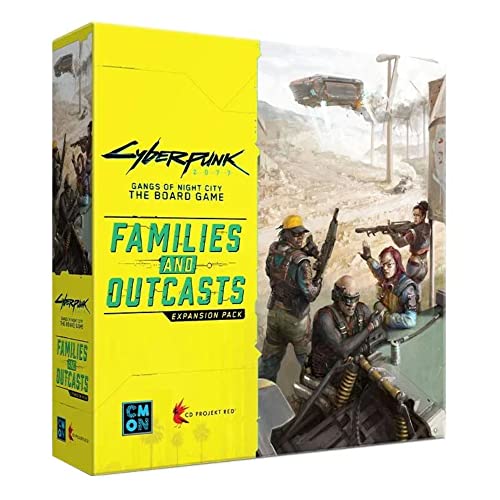 Cyberpunk 2077 Families and Outcasts Brettspiel-Erweiterung – Einführung der Badlands und der neuen Gang! Immersives Sci-Fi-Strategiespiel, ab 14 Jahren, 1-5 Spieler, 90-120 Minuten Spielzeit, Cyberpunk 2077 Families and Outcasts Brettspiel-Erweiterung – Einführung der Badlands und der neuen Gang! Immersives Sci-Fi-Strategiespiel, ab 14 Jahren, 1-5 Spieler, 90-120 Minuten Spielzeit, von CMON
