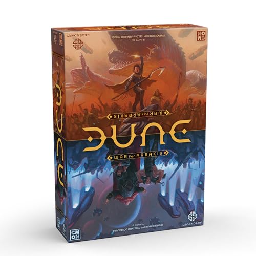 Dune: War for Arrakis Brettspiel CORE Box – Tabletop Miniatures Strategiespiel mit asymmetrischem Gameplay für Kinder und Erwachsene, ab 14 Jahren, 1-4 Spieler, 120 Minuten Spielzeit, hergestellt von von CMON