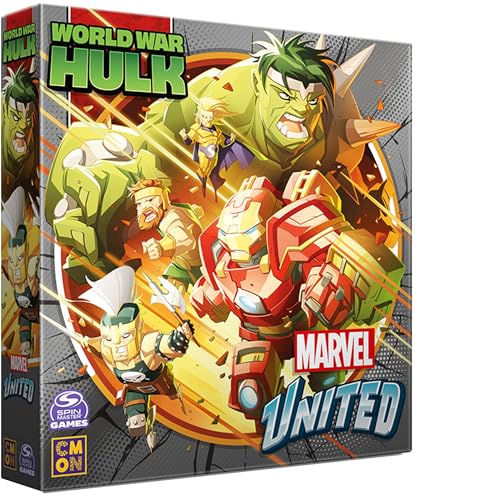 Marvel United: World War Hulk Expansion – Tabletop Miniatures Strategiespiel, kooperatives Superheldenspiel für Kinder und Erwachsene, ab 14 Jahren, 1–5 Spieler, 45 Minuten Spielzeit, hergestellt von Marvel United: World War Hulk Expansion – Tabletop Miniatures Strategiespiel, kooperatives Superheldenspiel für Kinder und Erwachsene, ab 14 Jahren, 1–5 Spieler, 45 Minuten Spielzeit, hergestellt von von CMON