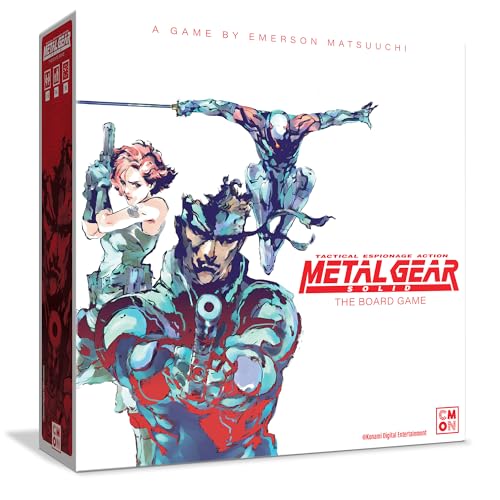 Metal Gear Solid The Board Game - Stealth & Strategy Gameplay, 14-Mission-Kampagne & 6 VR-Missionen, ikonische Charaktere & Bosskämpfe, ab 14 Jahren, 1-4 Spieler, 60-90 Minuten Spielzeit, hergestellt Metal Gear Solid The Board Game - Stealth & Strategy Gameplay, 14-Mission-Kampagne & 6 VR-Missionen, ikonische Charaktere & Bosskämpfe, ab 14 Jahren, 1-4 Spieler, 60-90 Minuten Spielzeit, hergestellt von CMON