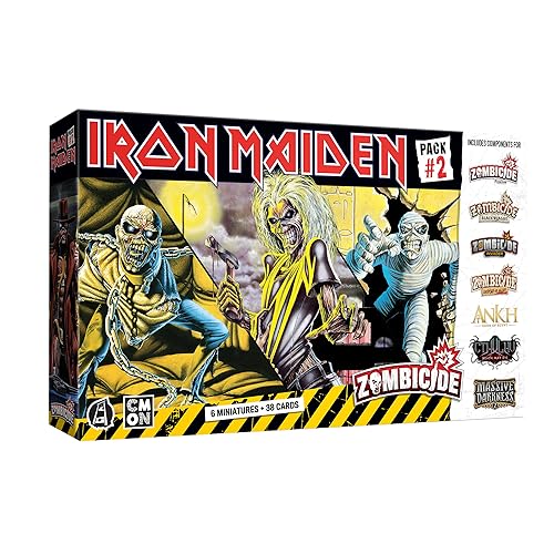 Zombicide Iron Maiden Character Pack #2 – Set von Iron Maiden Miniaturen, kompatibel mit Zombicide 2nd Edition, ab 14 Jahren, 1–6 Spieler, 60 Minuten Spielzeit, hergestellt von CMON Zombicide Iron Maiden Character Pack #2 – Set von Iron Maiden Miniaturen, kompatibel mit Zombicide 2nd Edition, ab 14 Jahren, 1–6 Spieler, 60 Minuten Spielzeit, hergestellt von CMON von CMON