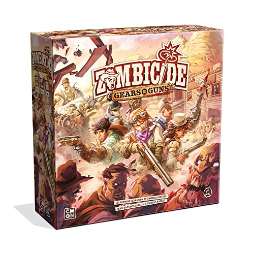 Zombicide: Undead or Alive Brettspiel Gear & Guns Expansion,Strategie-Brettspiel,Kooperatives Spiel für Erwachsene,Zombie-Brettspiel,Durchschnittliche Spielzeit 1 Stunde,hergestellt von CMON von CMON