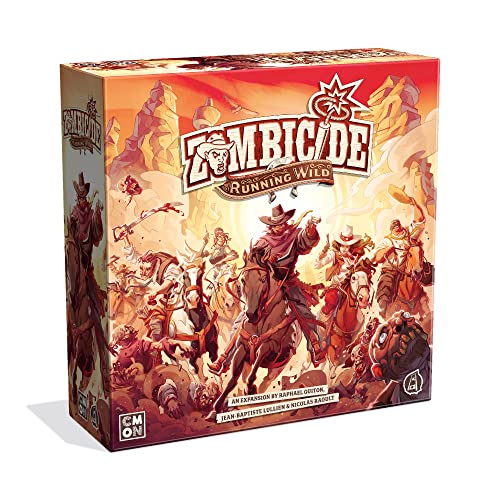 Zombicide: Undead or Alive Brettspiel Running Wild Expansion,Strategie-Brettspiel,Kooperatives Spiel für Erwachsene,Zombie-Brettspiel,Durchschnittliche Spielzeit 1 Stunde,Hergestellt von CMON von CMON