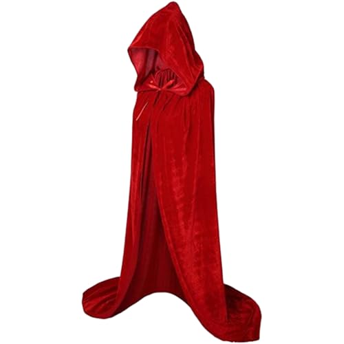 CNAFGBGG 1pc Cloak mit Haubenfrauen, Vintage Samt Poncho Robe mittelalterliches Umhang, Winddichte Jacke Umhang Offene vordere Strickjacke mittelalterliche Kleidung Rollenspiel Play Cape Kostüm, XL. CNAFGBGG 1pc Cloak mit Haubenfrauen, Vintage Samt Poncho Robe mittelalterliches Umhang, Winddichte Jacke Umhang Offene vordere Strickjacke mittelalterliche Kleidung Rollenspiel Play Cape Kostüm, XL. von CNAFGBGG