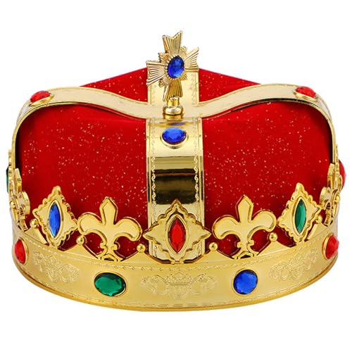CNAFGBGG 1pc King Crown, Elegante Cosplay -Königskronen für Kinder, Spaß und Leichtgewichte Royal Crown Kostümzubehör für Kinder Geburtstagsfeier CNAFGBGG 1pc King Crown, Elegante Cosplay -Königskronen für Kinder, Spaß und Leichtgewichte Royal Crown Kostümzubehör für Kinder Geburtstagsfeier von CNAFGBGG
