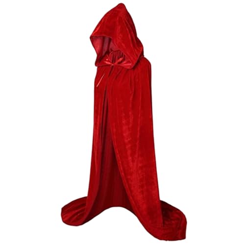 CNAFGBGG 1pc Umhang mit Haubenfrauen, Vintage Velvet Poncho Robe mittelalterlichem Umhang, windproofes Jacke Offene vordere Strickjacke mittelalterliche Kleidung Rollenspiele Cape Kostüm, S. CNAFGBGG 1pc Umhang mit Haubenfrauen, Vintage Velvet Poncho Robe mittelalterlichem Umhang, windproofes Jacke Offene vordere Strickjacke mittelalterliche Kleidung Rollenspiele Cape Kostüm, S. von CNAFGBGG