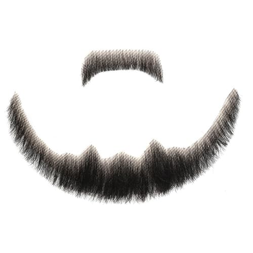 CNAFGBGG 1pc gefälschter Bart für Männer, menschliches Haar realistischer Bart, unsichtbarer falscher Schnurrbart, Schwarze Kostümspitze für Halloween -Cosplay -Kostümparty.. CNAFGBGG 1pc gefälschter Bart für Männer, menschliches Haar realistischer Bart, unsichtbarer falscher Schnurrbart, Schwarze Kostümspitze für Halloween -Cosplay -Kostümparty.. von CNAFGBGG