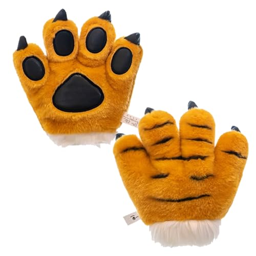CNAFGBGG 2pcs Fursuit Füße Pfote 10 Zoll niedliche weiche Kurze Plüsch Tiger Tierhandschuhe Simulation Simulation Cartoon Purry Pfoten Kostümzubehör für Cosplay -Partyball. CNAFGBGG 2pcs Fursuit Füße Pfote 10 Zoll niedliche weiche Kurze Plüsch Tiger Tierhandschuhe Simulation Simulation Cartoon Purry Pfoten Kostümzubehör für Cosplay -Partyball. von CNAFGBGG