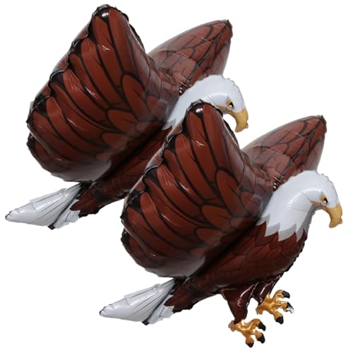 CNAFGBGG 4. Juli Luftballons 2pcs 3D aufblasbare Adlerballon 33x27 Realistische Vogelballons wiederverwendbares Adlerdekor für Kinder Babyparty Geburtstagsfeier Vorräte von CNAFGBGG