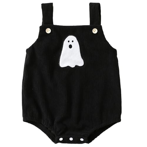 CNAFGBGG Baby Halloween Kostüme süße Ghost Halloween Baby Kleidung Haut freundlich ＆ atmungsaktiv mein erstes 3-6 Monate Mädchen/Jungen Outfit Goth Tuch von CNAFGBGG