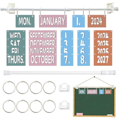CNAFGBGG Boho Flip-Kalender für Klassenzimmer 1-Set-Papier-Klassenzimmer Flip-Kalender mit Einstellbarer Metallhalter Easy-Installation für Raumdekoration. CNAFGBGG Boho Flip-Kalender für Klassenzimmer 1-Set-Papier-Klassenzimmer Flip-Kalender mit Einstellbarer Metallhalter Easy-Installation für Raumdekoration. von CNAFGBGG