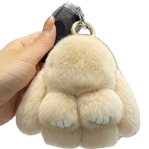 CNAFGBGG Bunny Keychain, 5, 5 Zoll weicher Flauschiger Bunny Keychain Plüsch, niedlicher Plüsch, einfach zu verwendendes gefülltes Tier mit Ring für Frauen -Auto -Handtaschenschlüsselring, Aprikose. CNAFGBGG Bunny Keychain, 5, 5 Zoll weicher Flauschiger Bunny Keychain Plüsch, niedlicher Plüsch, einfach zu verwendendes gefülltes Tier mit Ring für Frauen -Auto -Handtaschenschlüsselring, Aprikose. von CNAFGBGG