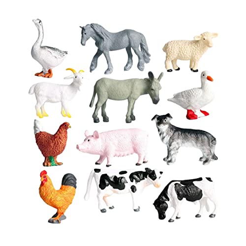 CNAFGBGG Mini Farm Animal Figuren Realistische Miniatur Schwein Kuhpferd Schafstatuen Spielzeug für Kinder 12pcs. CNAFGBGG Mini Farm Animal Figuren Realistische Miniatur Schwein Kuhpferd Schafstatuen Spielzeug für Kinder 12pcs. von CNAFGBGG