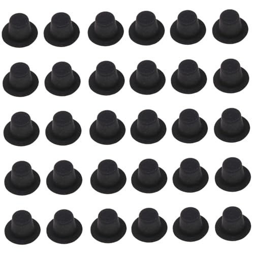 CNAFGBGG Mini -Top -Hut, 30pcs 2, 7 Zoll Plastik Black Top Hut, niedliche DIY winzig für Snowman Puppen Cupcakes Cakes Crafts Christmas Party Dekor. CNAFGBGG Mini -Top -Hut, 30pcs 2, 7 Zoll Plastik Black Top Hut, niedliche DIY winzig für Snowman Puppen Cupcakes Cakes Crafts Christmas Party Dekor. von CNAFGBGG