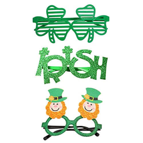 CNAFGBGG St. Patrick's Day Stirnbandgläser Irish Photo Requisiten Accessoire für Partyversorgungsbriefe Brille CNAFGBGG St. Patrick's Day Stirnbandgläser Irish Photo Requisiten Accessoire für Partyversorgungsbriefe Brille von CNAFGBGG