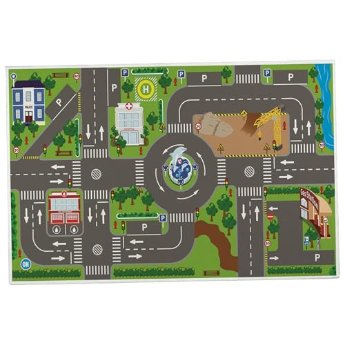Straßenteppich für Kinder 20x32 '' Auto Track Teppich Nicht -Slip -Baby -Spiel Mat City Life Fun Traffic Play Baby Crawling Matte mit Stichkante, Lernen und Spaß sicher haben Straßenteppich für Kinder 20x32 '' Auto Track Teppich Nicht -Slip -Baby -Spiel Mat City Life Fun Traffic Play Baby Crawling Matte mit Stichkante, Lernen und Spaß sicher haben von CNAFGBGG