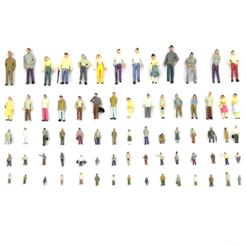 CNANRNANC Modell-Set für kleine Personen, 100 Stück, detaillierte Figuren, entworfen für verschiedene Modellprojekte (1:87) von CNANRNANC