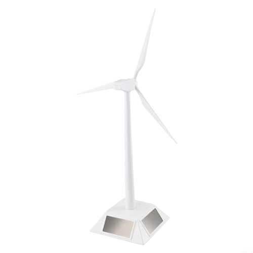 CNANRNANC Solar-Windmühlen-Modell Für Kinder Mini-Solarenergie-Windmühle Pädagogische Desktop-Dekoration Kunsthandwerk Solar Powered 3D Windmühle Aufgebautes Modell Craft von CNANRNANC