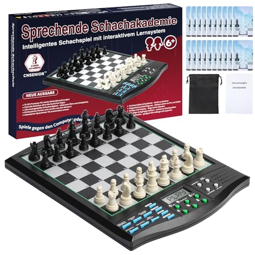 CNSENIOR Elektronischer Schachcomputer mit Sprachtrainer & KI – Magnetisches Schachbrett mit Interaktivem Lernsystem – Für Anfänger, Fortgeschrittene, Kinder & Erwachsene CNSENIOR Elektronischer Schachcomputer mit Sprachtrainer & KI – Magnetisches Schachbrett mit Interaktivem Lernsystem – Für Anfänger, Fortgeschrittene, Kinder & Erwachsene von CNSENIOR
