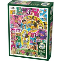 COBBLE HILL 3840126 Puzzle 1000 Teile Doodlekatzen von COBBLE HILL