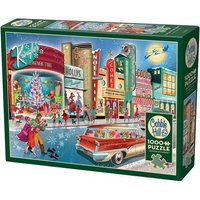 COBBLE HILL 3840218 Puzzle 1000 Teile Vintage Weihnachtsshopping von COBBLE HILL