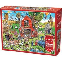 COBBLE HILL 3844509 Puzzle 1000 Teile Verrückter Bauernhof von COBBLE HILL