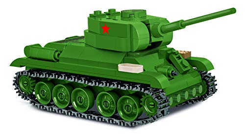COBI Konstruktion Spielzeug Bausteine kleine Armee Panzer T-34/85 Tanks + Mauspad von Juminox Gratis von COBI