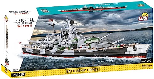 COBI Klocki Historical Collection Battleship Tirpitz 2810 elementów von COBI
