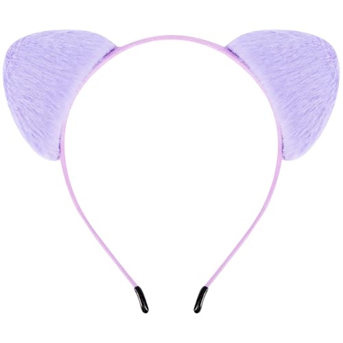 COCIDE Lila Katzenohren Stirnbänder für Frauen Haarband für Mädchen Taylor Party Dekorationen für Mädchen Kitty Favors Geburtstag für Gabby Halloween Haarschmuck Cosplay von COCIDE