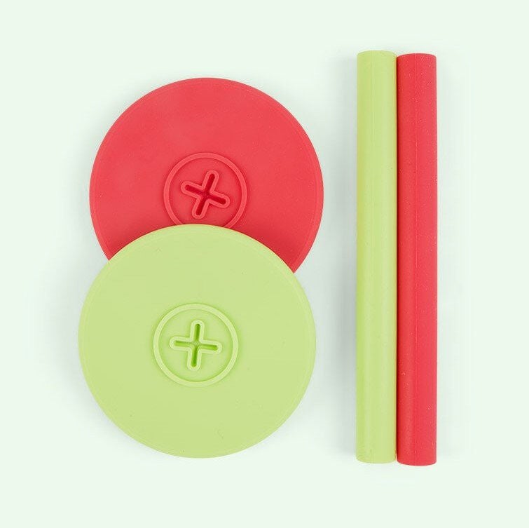 COGNIKIDS Sip Trinkhalm & Deckel 2er-Pack, Apple/Rose COGNIKIDS Sip Trinkhalm & Deckel 2er-Pack, Apple/Rose von COGNIKIDS