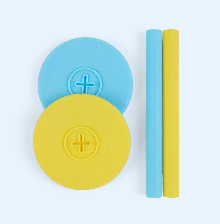 COGNIKIDS Sip Trinkhalm & Deckel 2er-Pack, Sunshine/Sky COGNIKIDS Sip Trinkhalm & Deckel 2er-Pack, Sunshine/Sky von COGNIKIDS