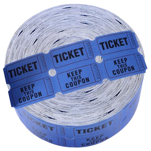 COHEALI 1 Rolle Karten für Konzert Auktionstickets Eintrittskarte für Veranstaltungen Tickets in großen Mengen Schild Etiketten Papiertickets Spielkarten Gutschein Lotterie Los Papierpumpe von COHEALI
