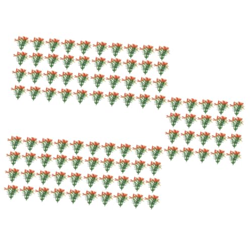 COHEALI 100 STK Mini-kunstblumen Und -Pflanzen Kunstpflanzen Schmücken Künstliche Pflanze Wohnkultur Puppenhaus Blumenarrangementkästen Winziges Hausdekor Modellmaterial Miniatur Plastik von COHEALI